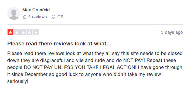 Trustpilot Boylesports review